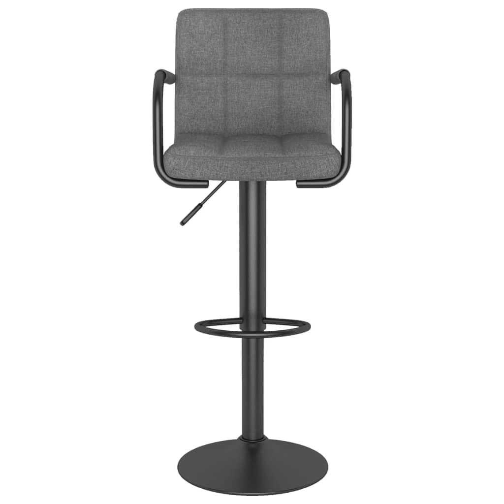 Tabourets de bar lot de 2 gris clair tissu - XIOS