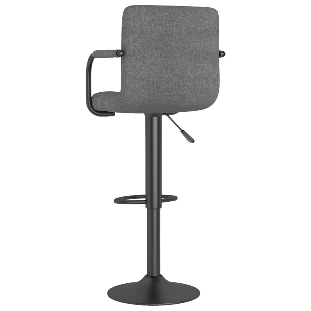 Tabourets de bar lot de 2 gris clair tissu - XIOS