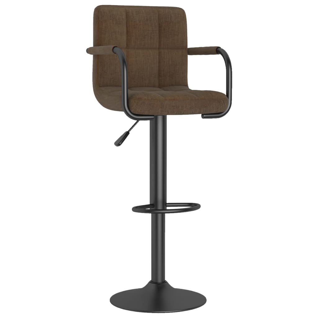 Tabourets de bar lot de 2 marron tissu - XIOS
