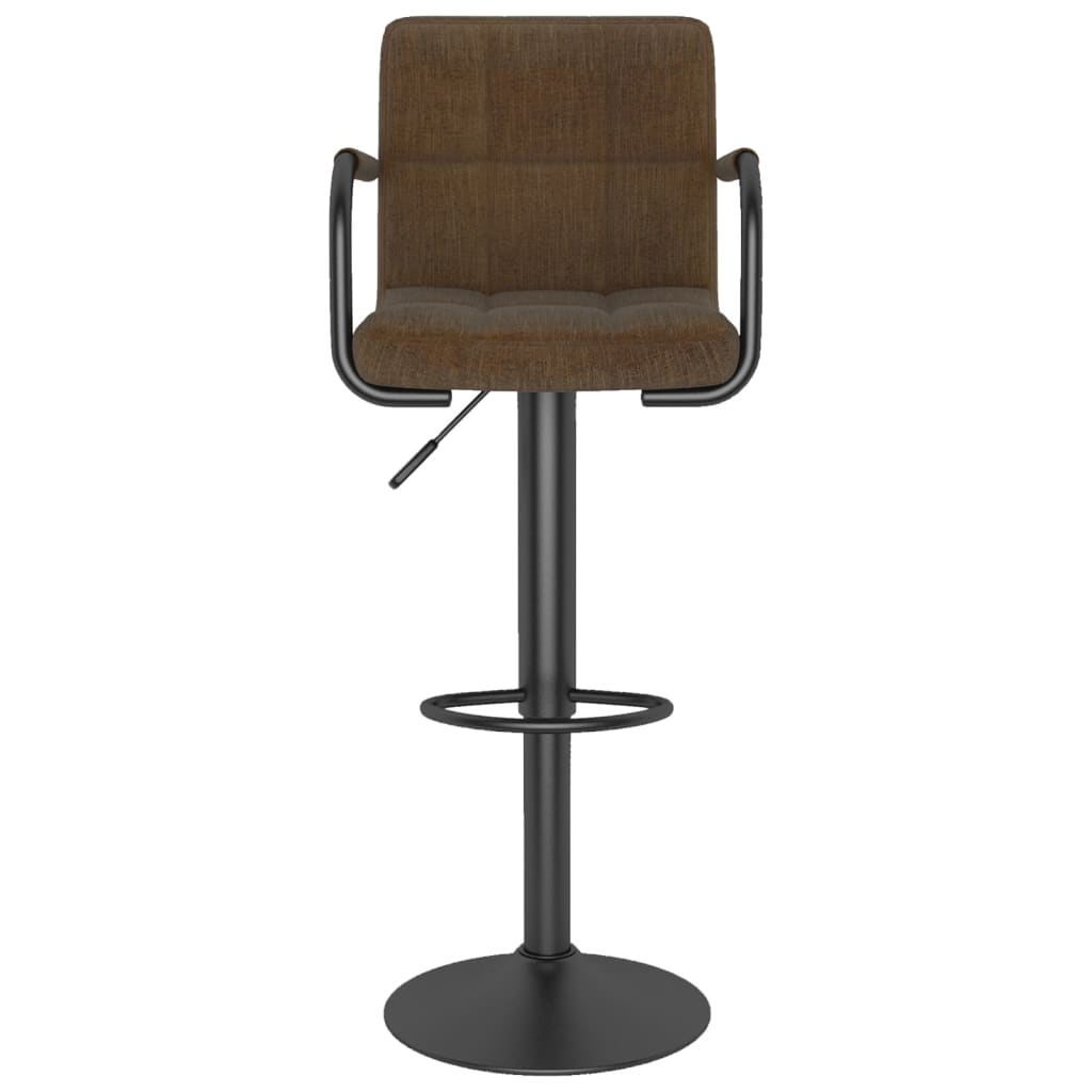 Tabourets de bar lot de 2 marron tissu - XIOS
