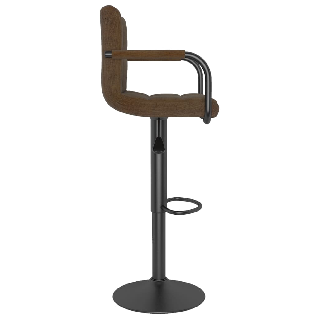 Tabourets de bar lot de 2 marron tissu - XIOS