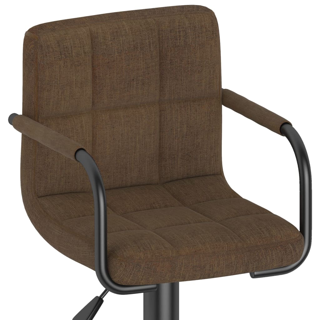 Tabourets de bar lot de 2 marron tissu - XIOS
