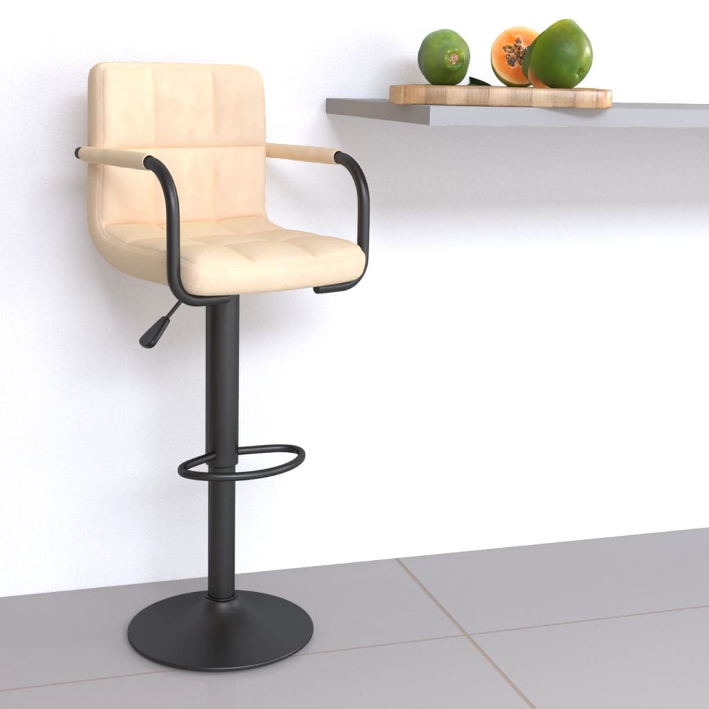 Tabouret de bar Crème Velours - XIOS