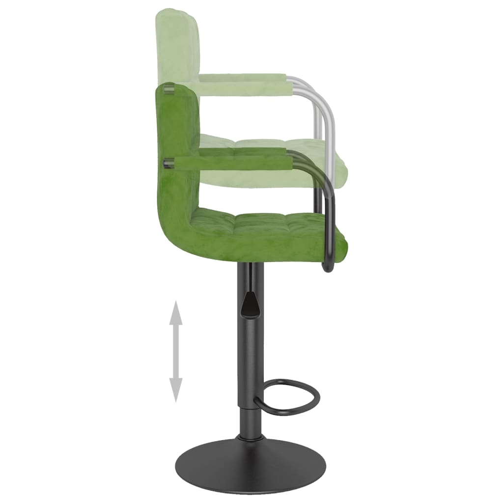 Tabouret de bar Vert clair Velours - XIOS