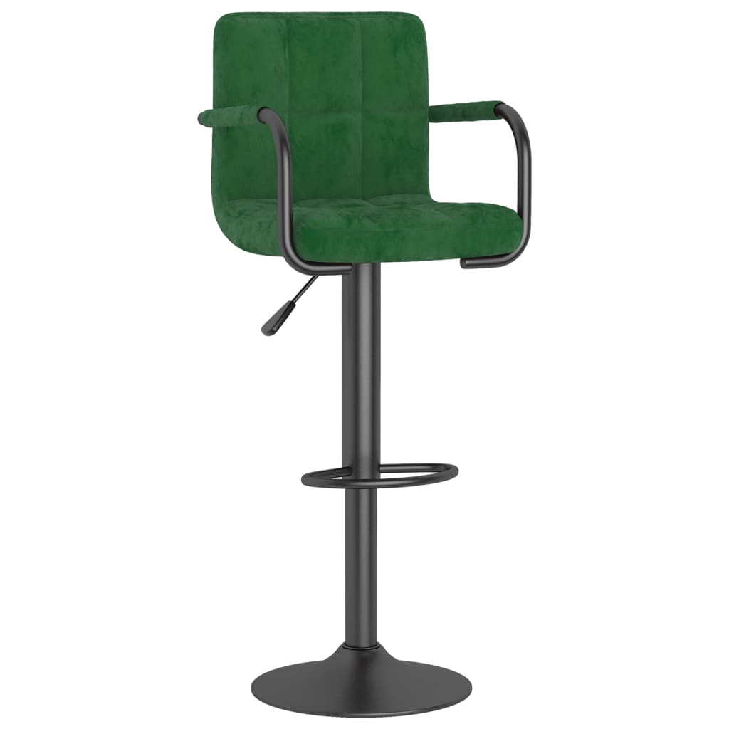 Tabouret de bar Vert foncé Velours - XIOS
