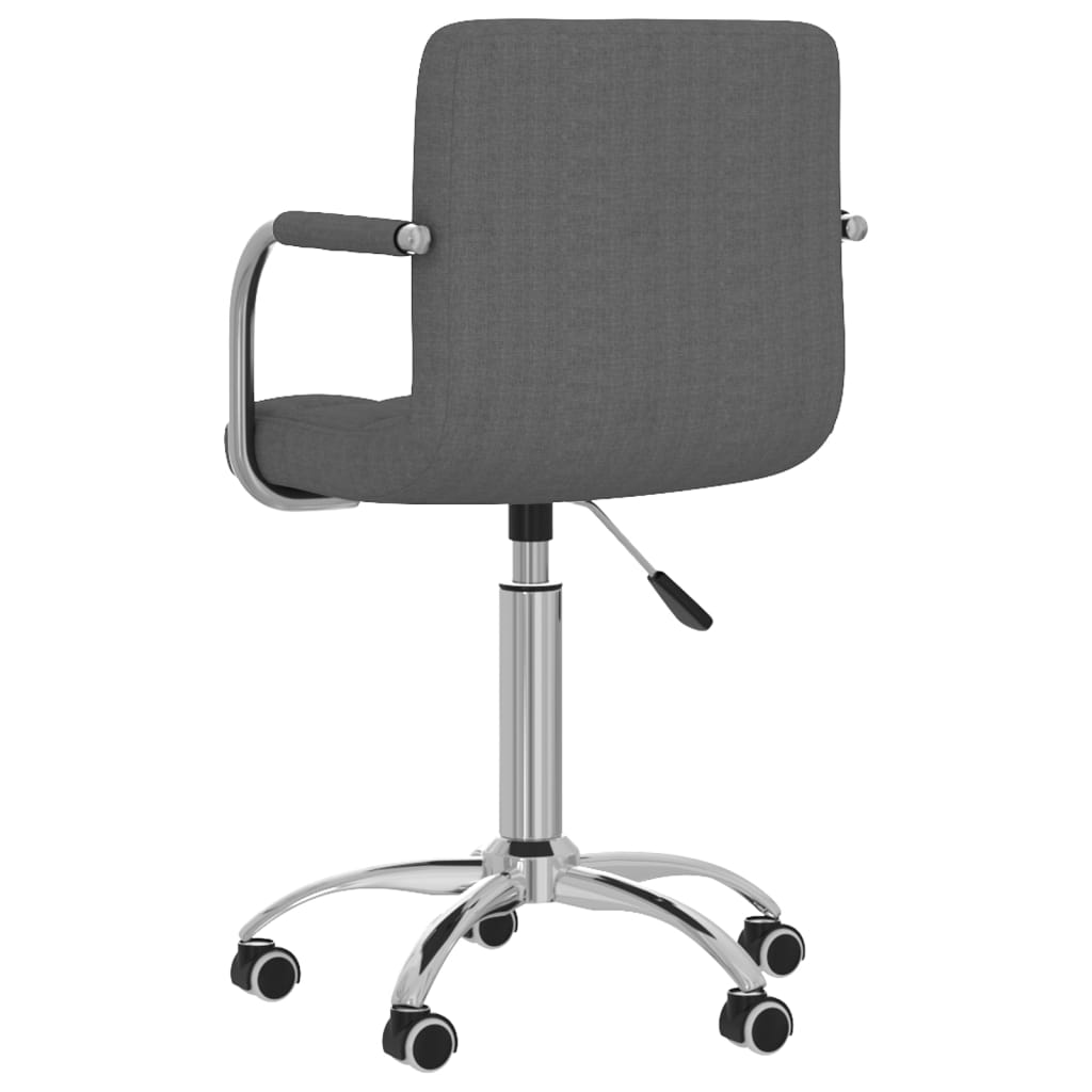 Chaise pivotante de bureau Gris foncé Tissu - XIOS