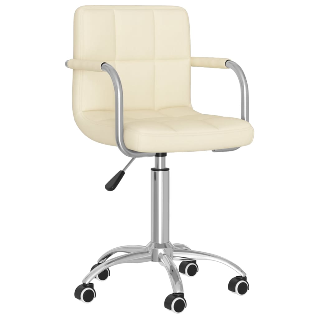 Chaise pivotante de bureau Crème Tissu - XIOS