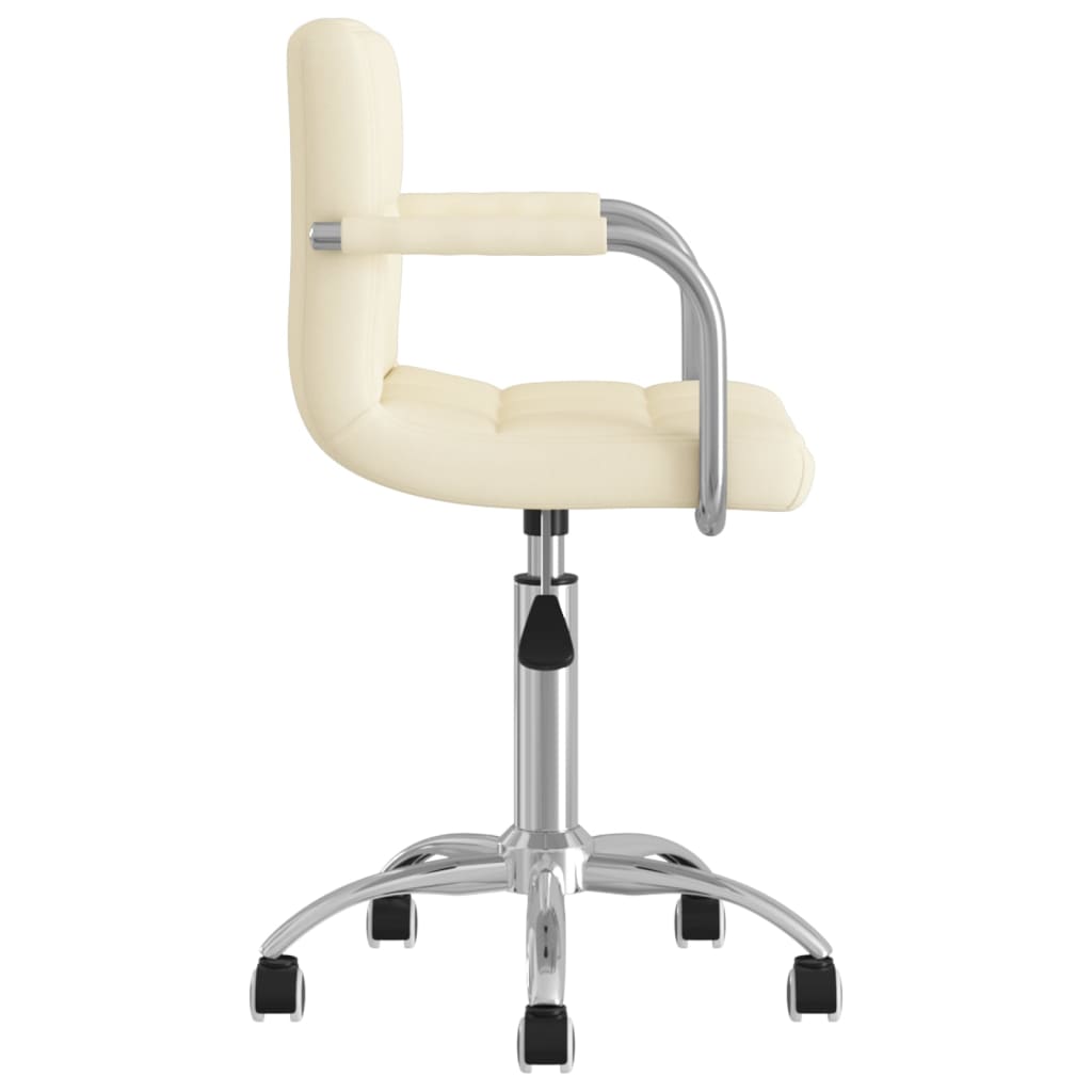 Chaise pivotante de bureau Crème Tissu - XIOS