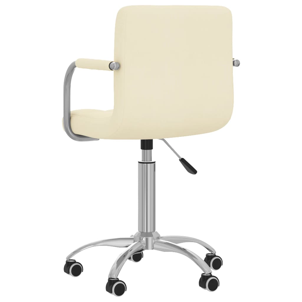Chaise pivotante de bureau Crème Tissu - XIOS