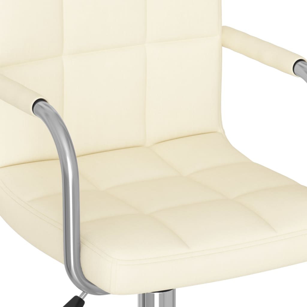 Chaise pivotante de bureau Crème Tissu - XIOS