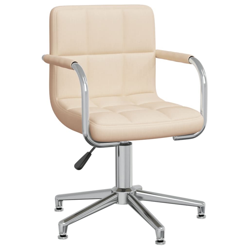 Chaise pivotante de bureau Crème Tissu - XIOS