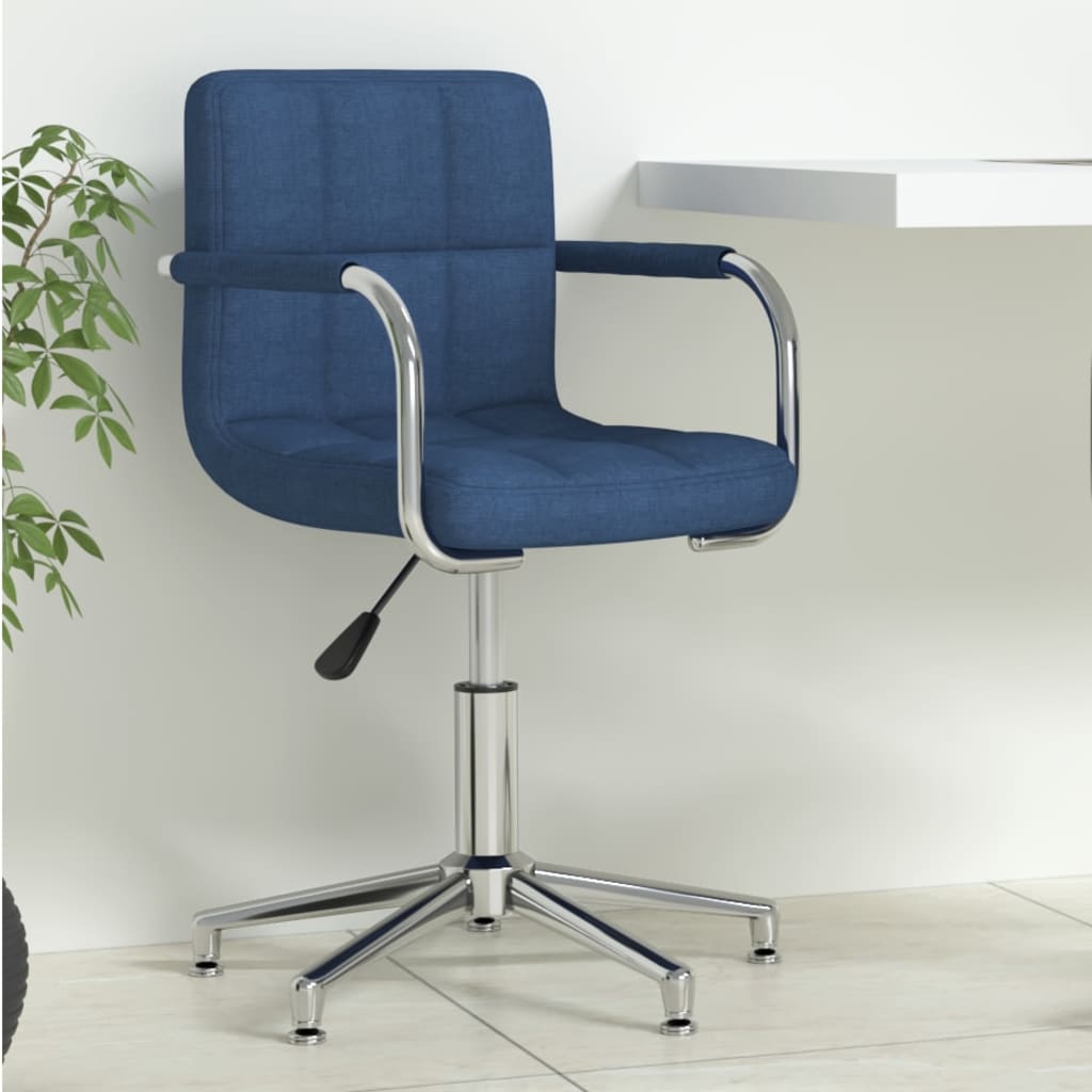 Chaise pivotante de bureau Bleu Tissu - XIOS