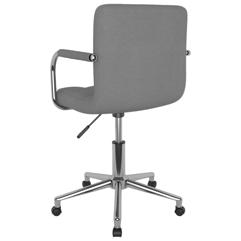 Chaise pivotante de bureau Gris clair Tissu - XIOS
