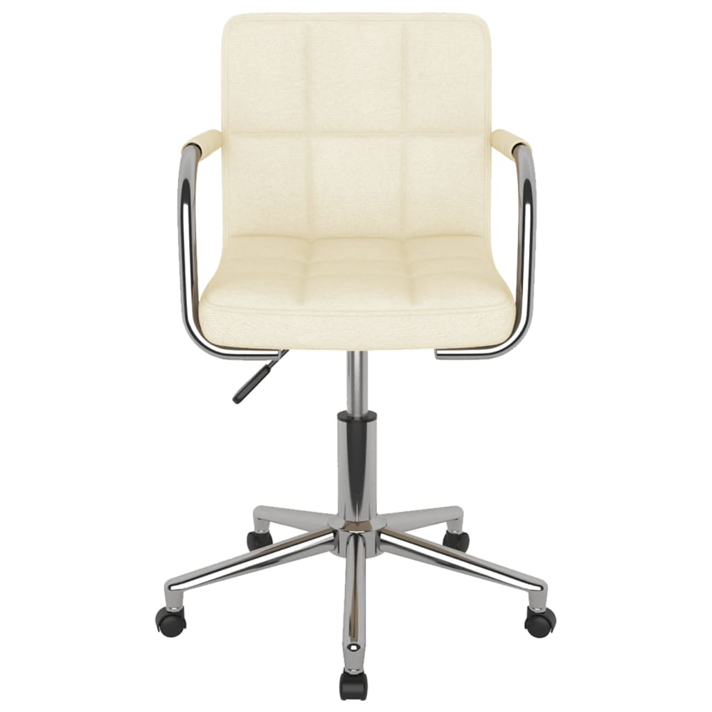 Chaise pivotante de bureau Crème Tissu - XIOS