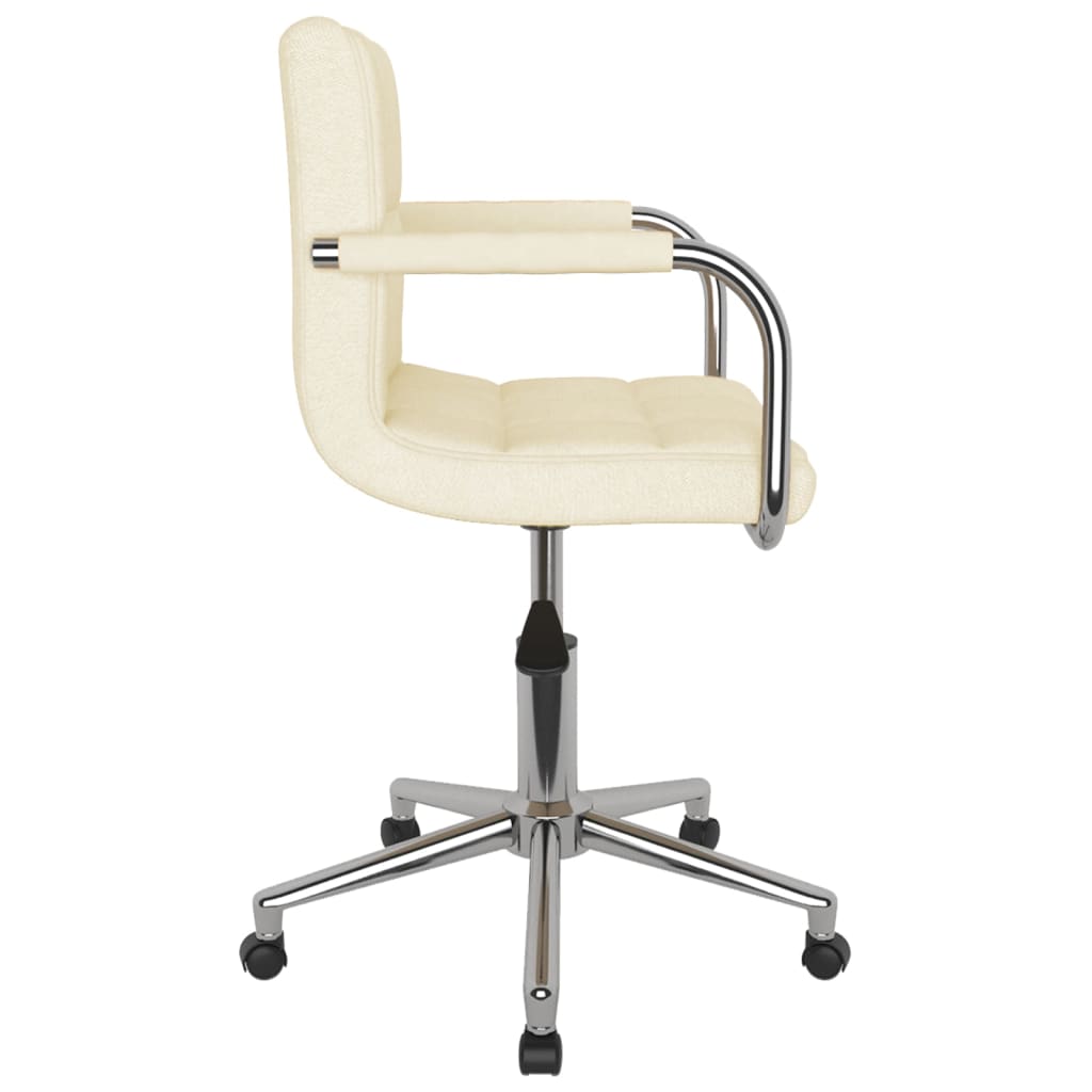 Chaise pivotante de bureau Crème Tissu - XIOS