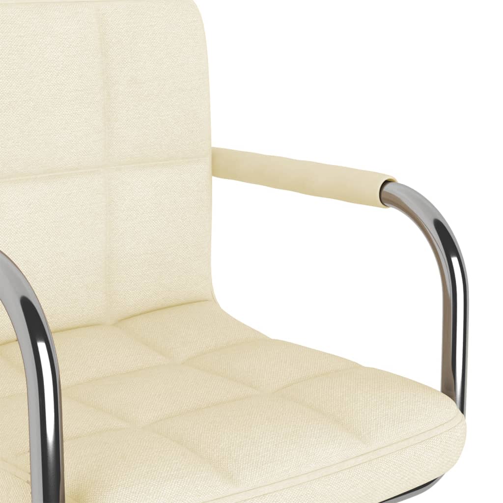 Chaise pivotante de bureau Crème Tissu - XIOS