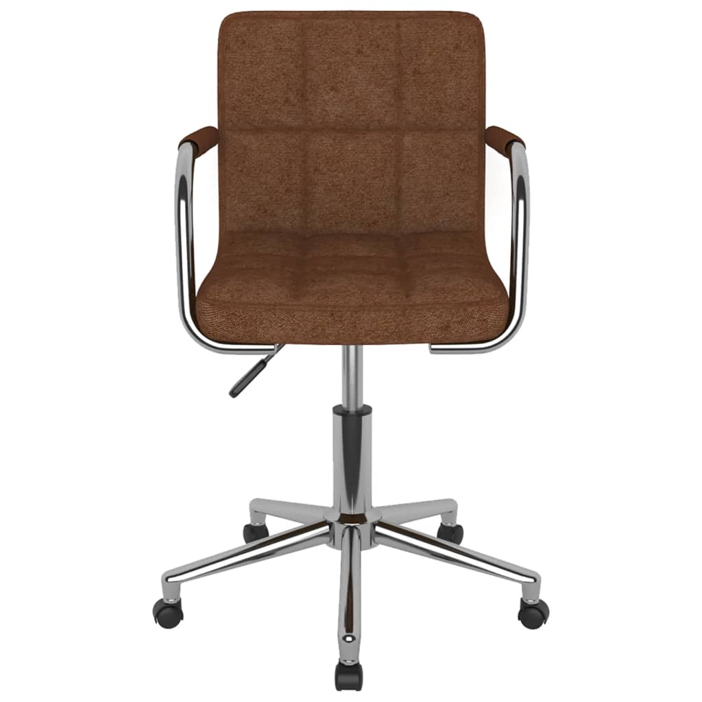 Chaise pivotante de bureau Marron Tissu - XIOS