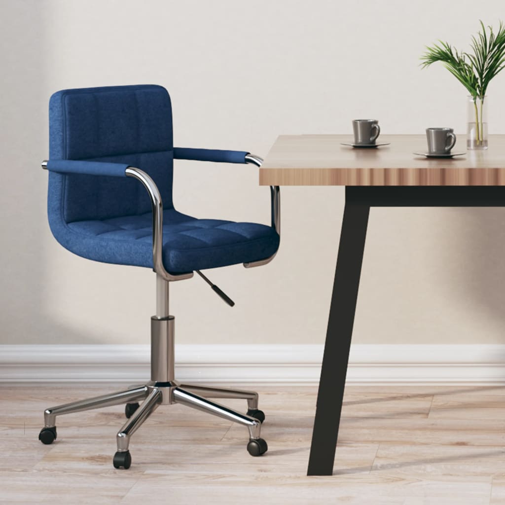 Chaise pivotante de bureau Bleu Tissu - XIOS