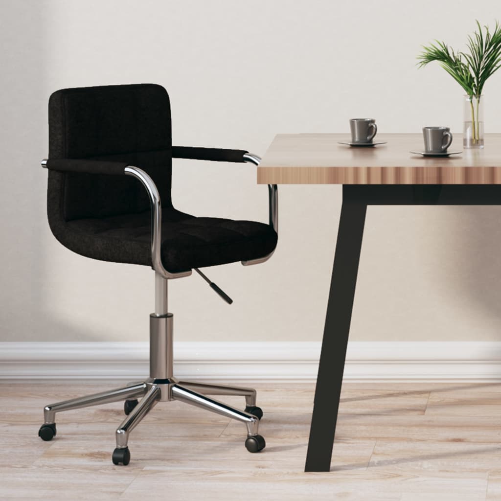 Chaise pivotante de bureau Noir Tissu - XIOS