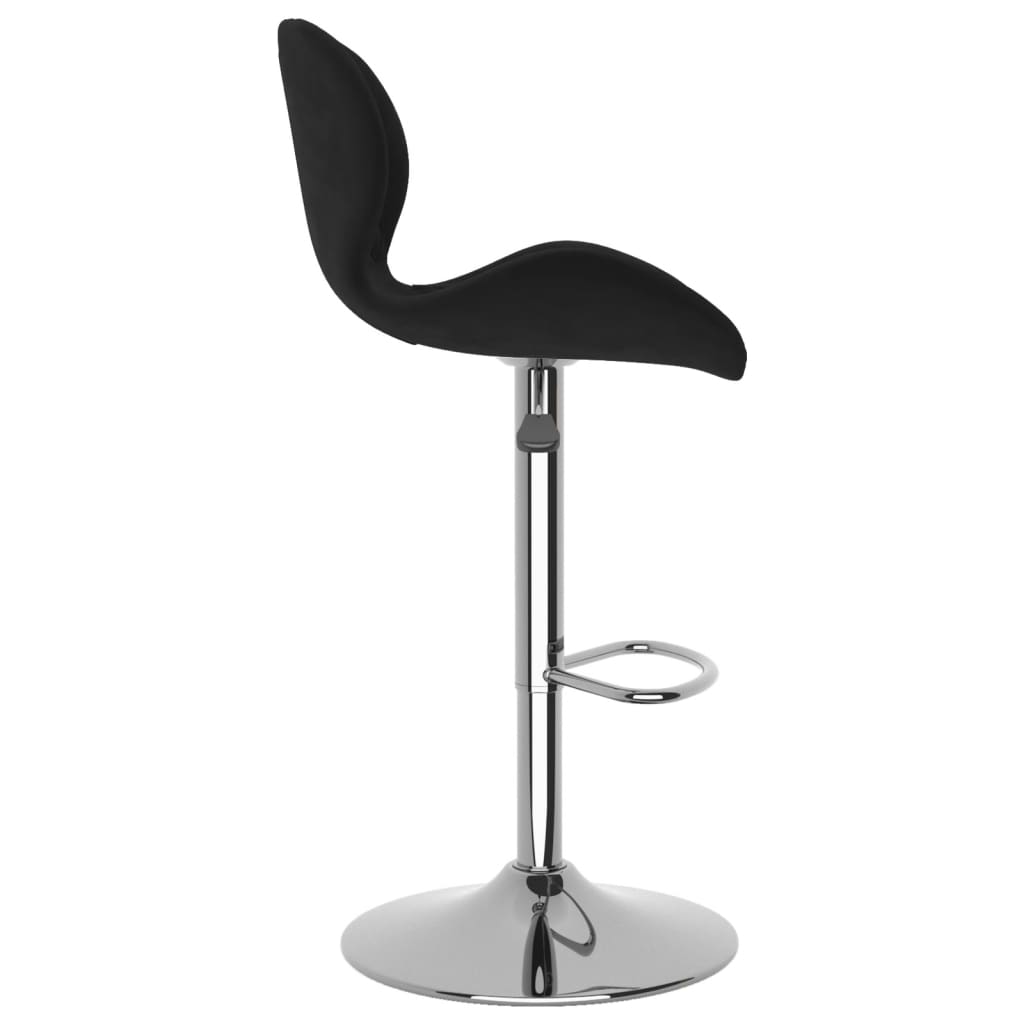 Tabourets de bar lot de 2 noir velours - XIOS