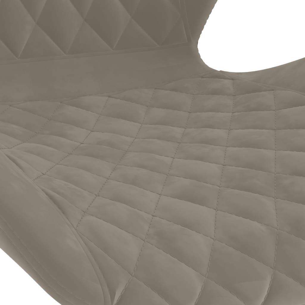 Tabourets de bar lot de 2 gris clair velours - XIOS