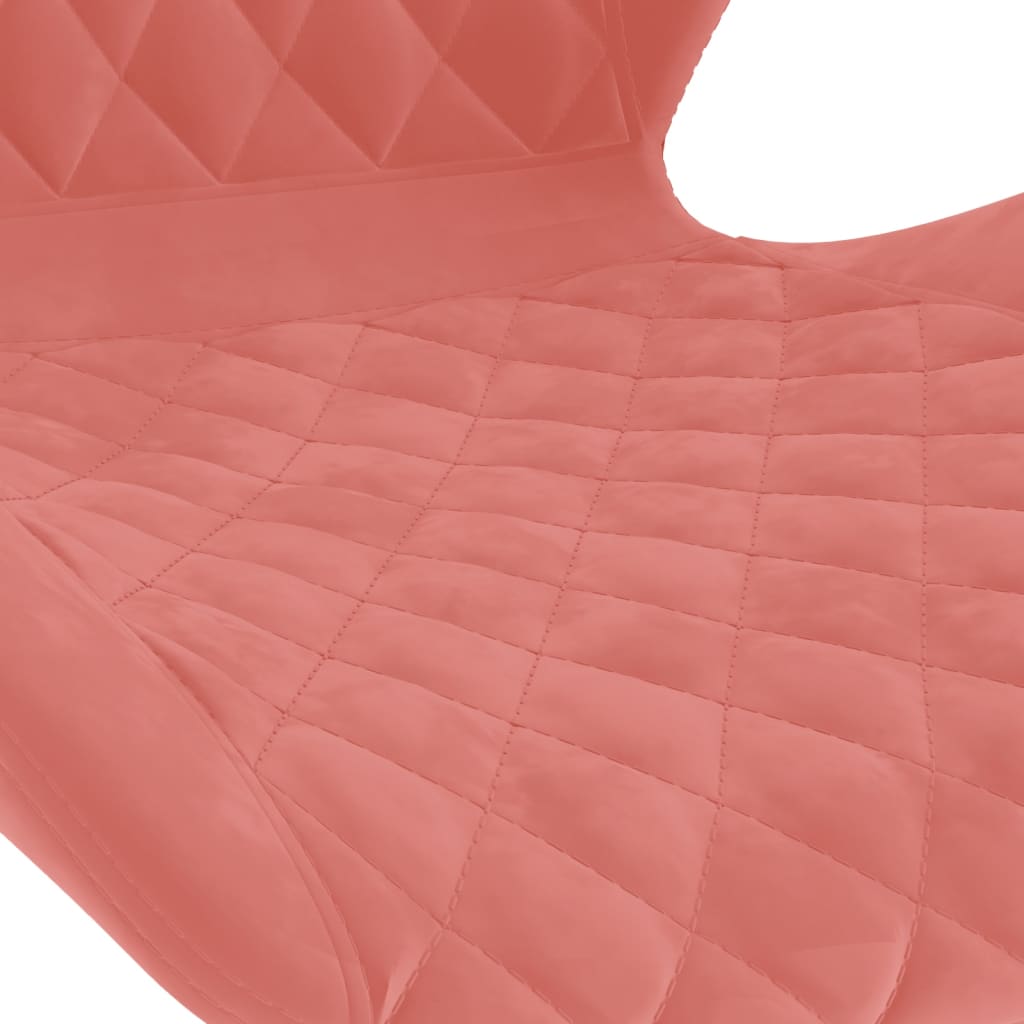 Tabourets de bar lot de 2 rose velours - XIOS