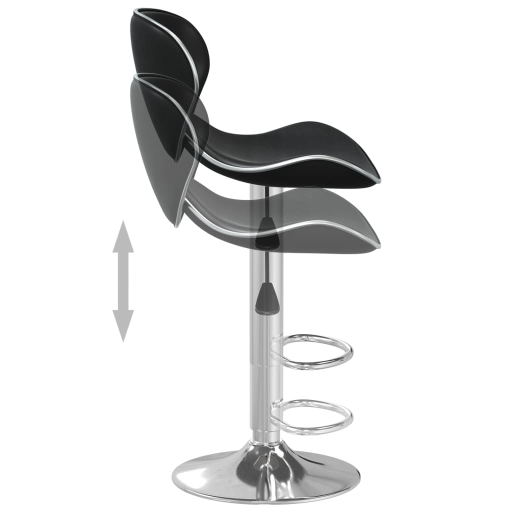 Tabouret de bar Noir Similicuir - XIOS