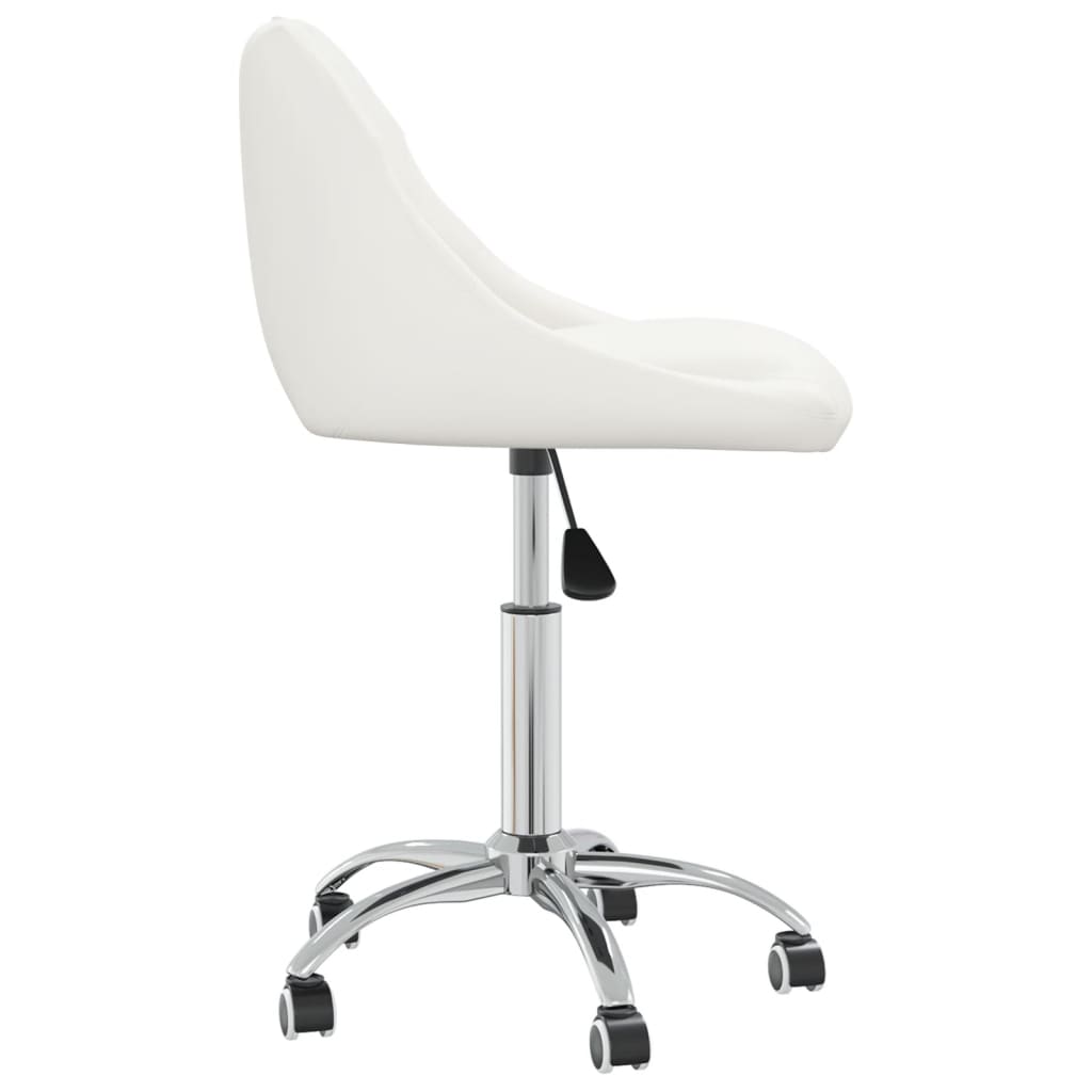 Chaise pivotante de bureau Blanc Similicuir - XIOS