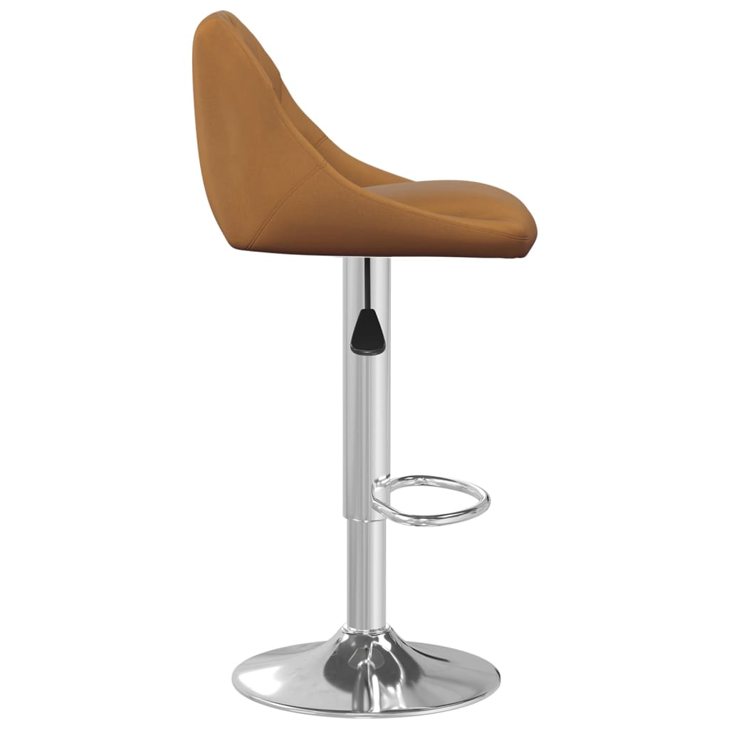 Tabouret de bar Marron Velours - XIOS