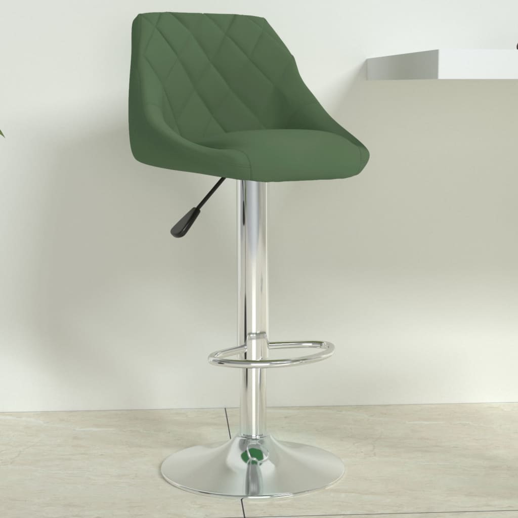 Tabouret de bar Vert foncé Velours - XIOS