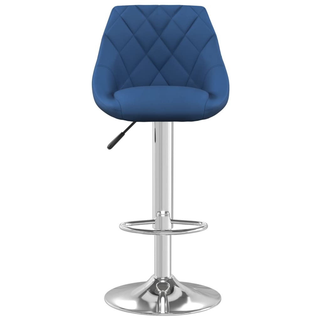 Tabouret de bar Bleu Velours - XIOS