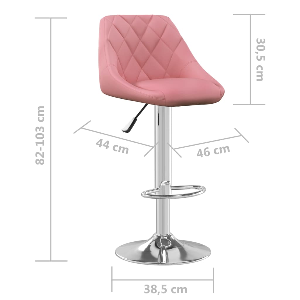 Tabouret de bar Rose Velours - XIOS