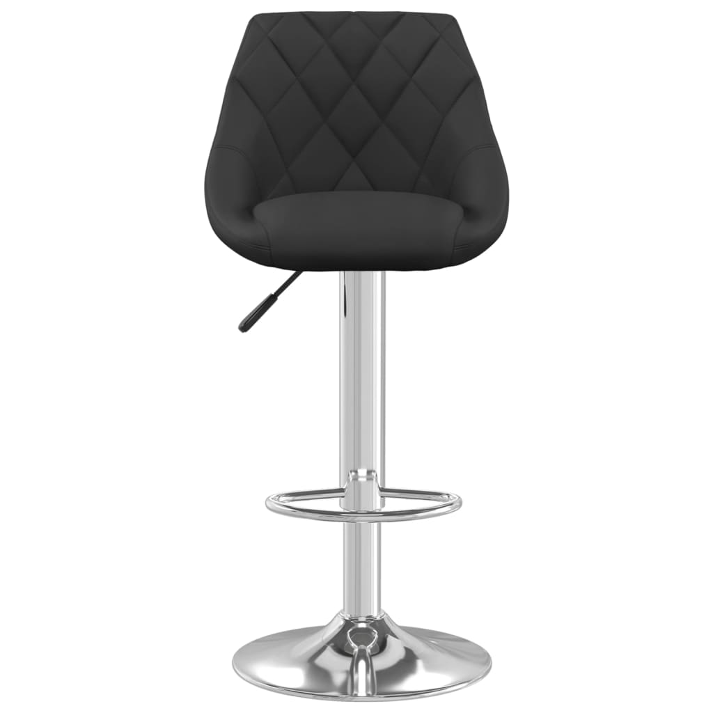 Tabourets de bar lot de 2 noir velours - XIOS