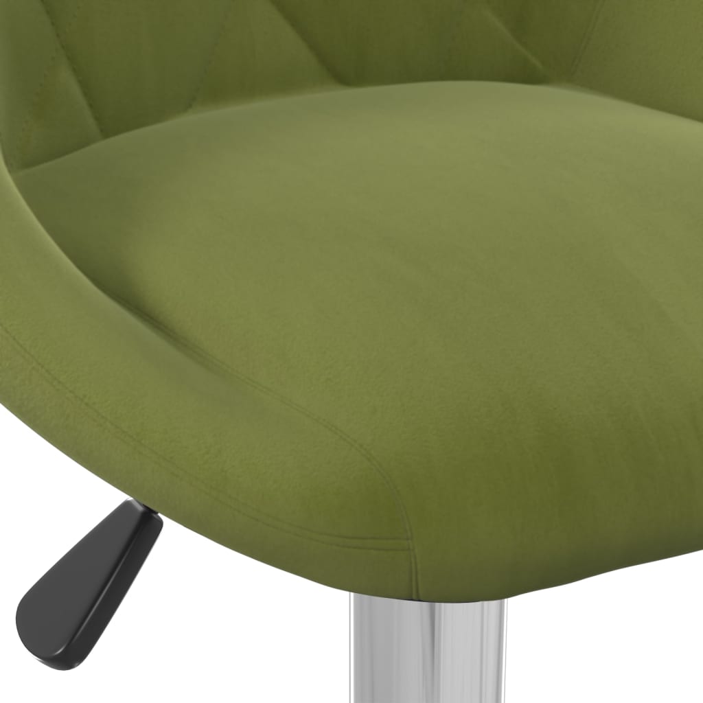 Tabourets de bar lot de 2 vert clair velours - XIOS