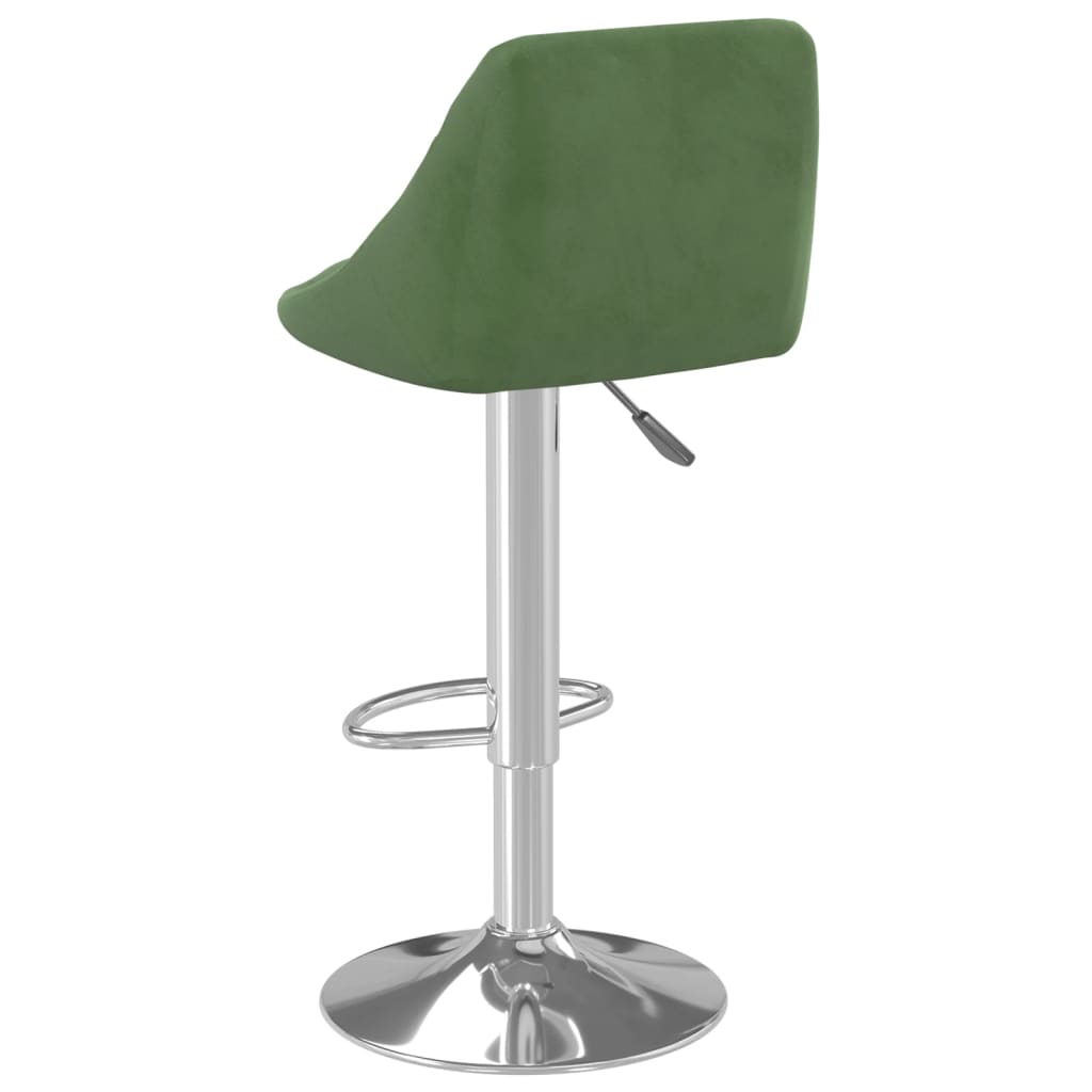 Tabourets de bar lot de 2 vert foncé velours - XIOS