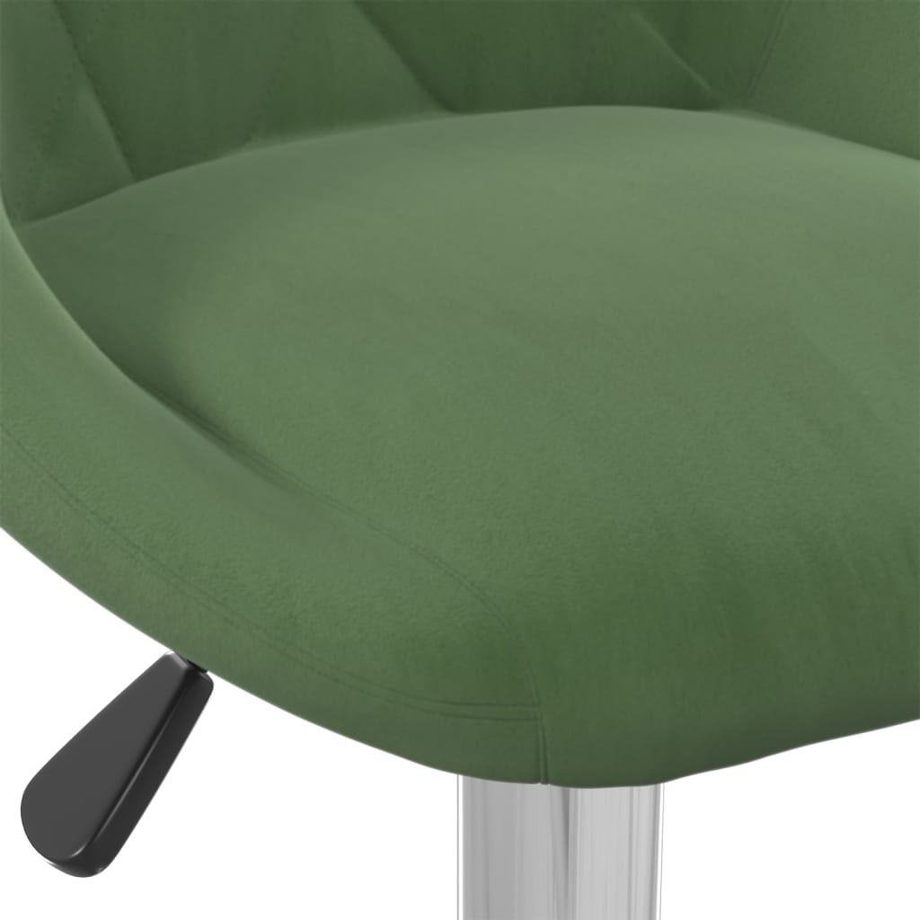 Tabourets de bar lot de 2 vert foncé velours - XIOS