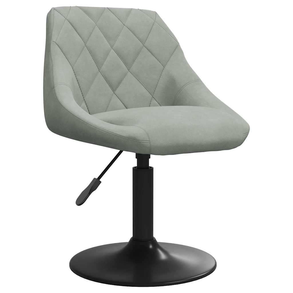 Tabouret de bar Gris clair Velours - XIOS