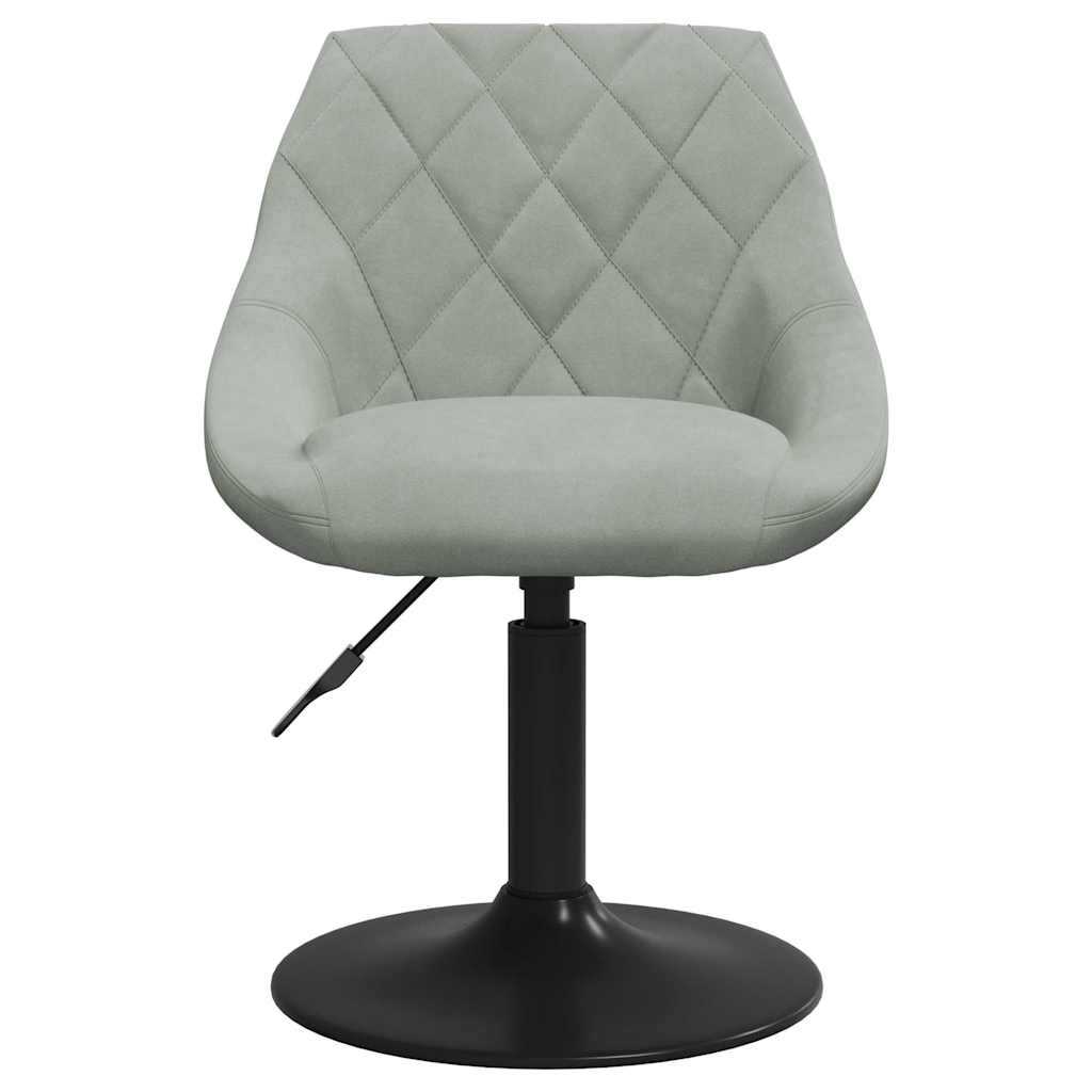 Tabouret de bar Gris clair Velours - XIOS
