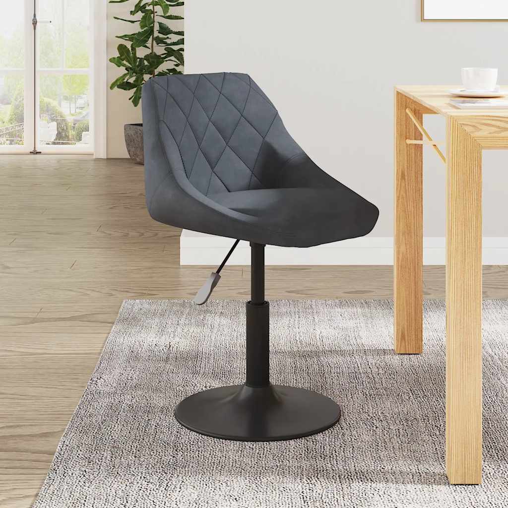 Tabouret de bar Gris foncé Velours - XIOS