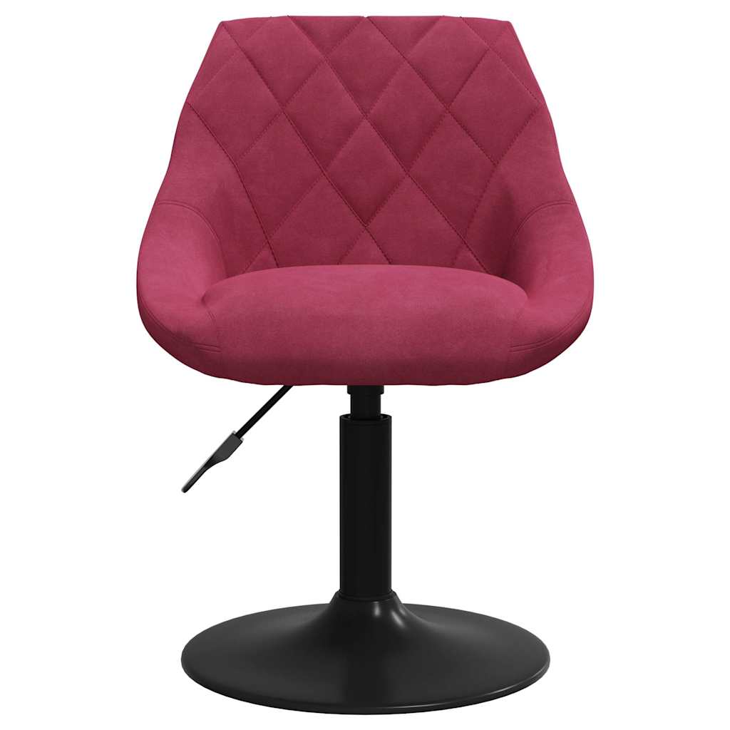 Tabouret de bar Rouge bordeaux Velours - XIOS