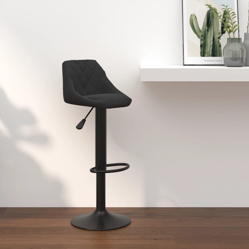 Tabouret de bar Noir Velours - XIOS