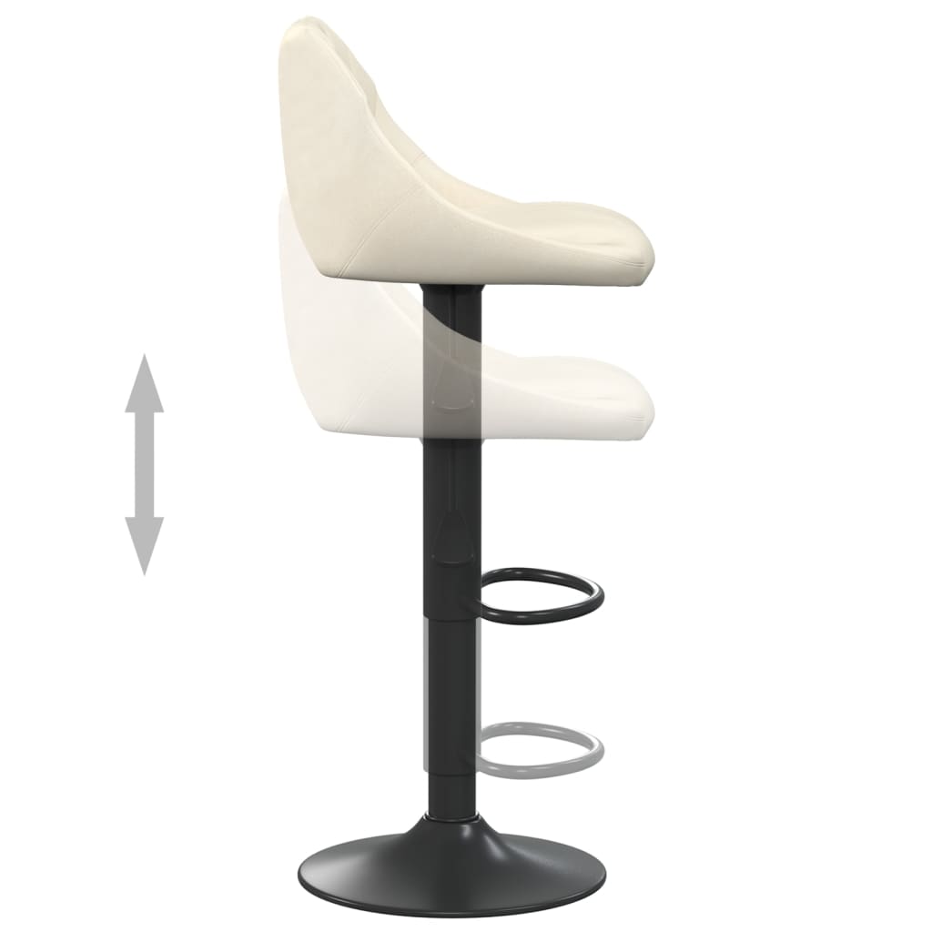 Tabouret de bar Crème Velours - XIOS