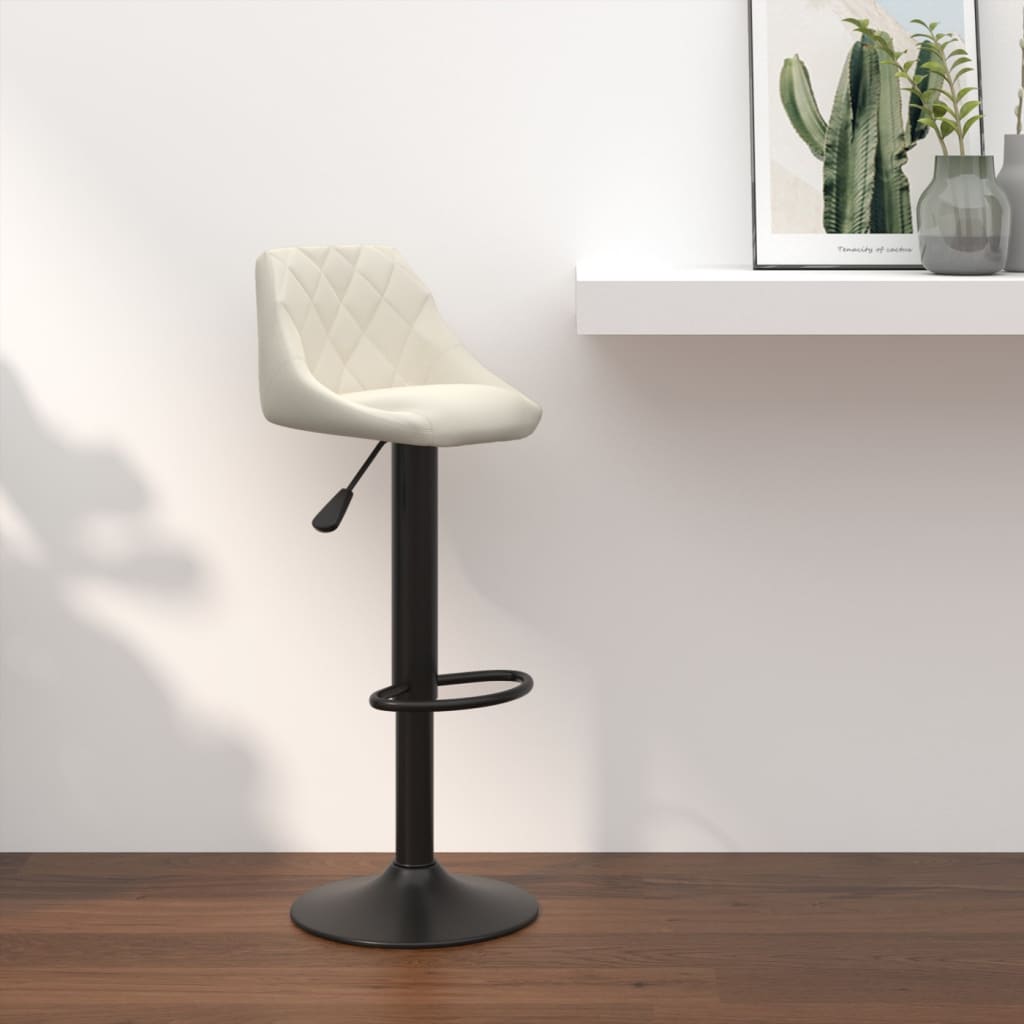 Tabouret de bar Crème Velours - XIOS