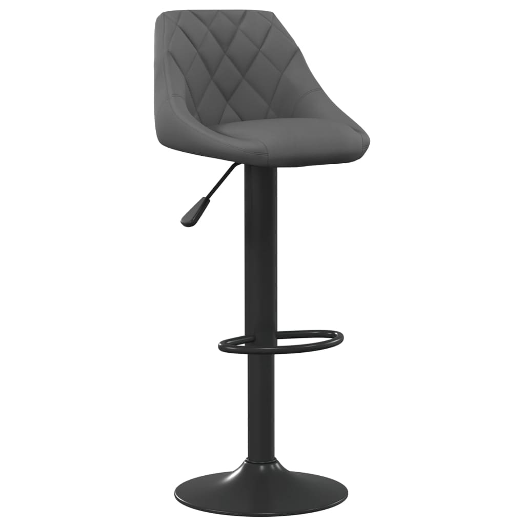 Tabouret de bar Gris foncé Velours - XIOS