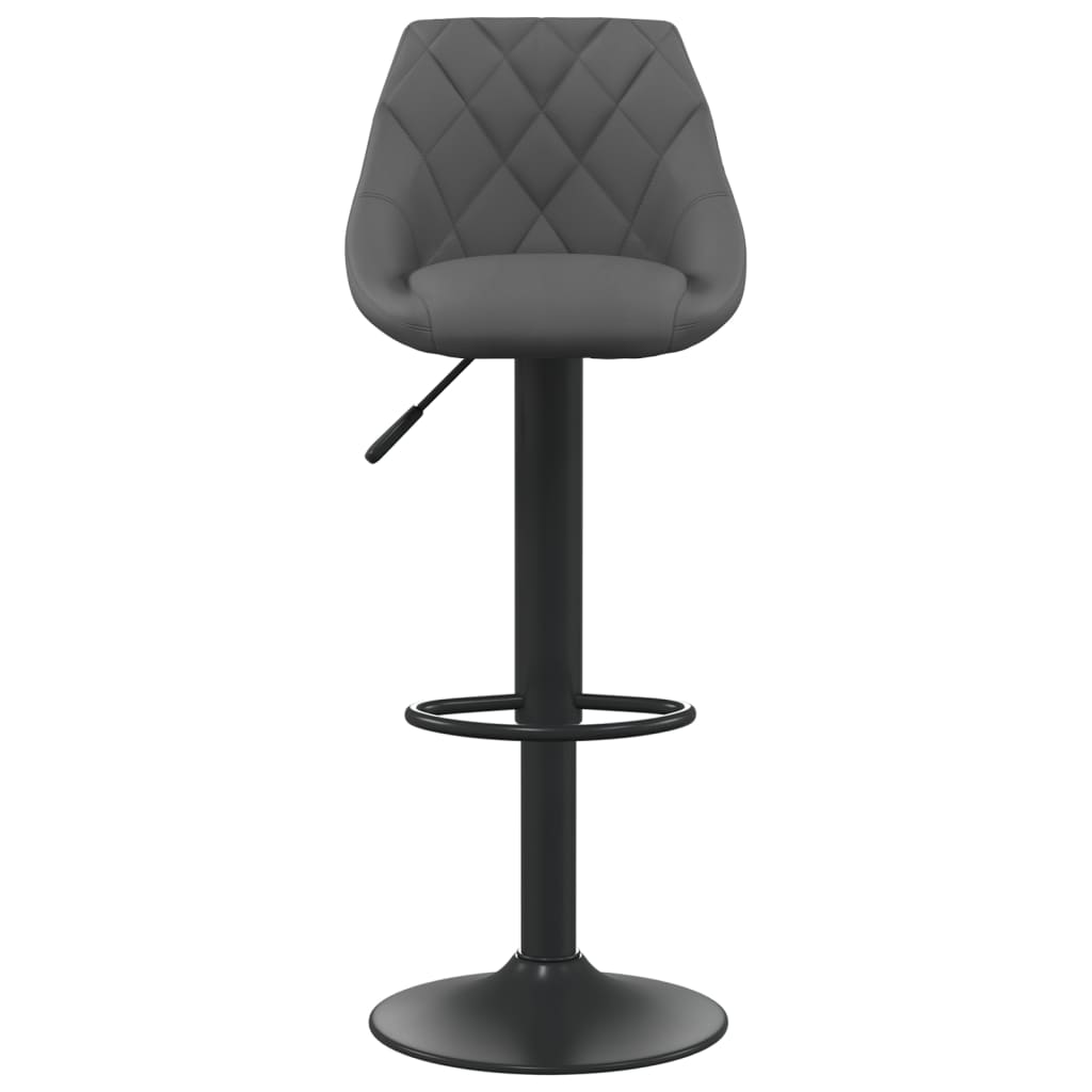 Tabouret de bar Gris foncé Velours - XIOS