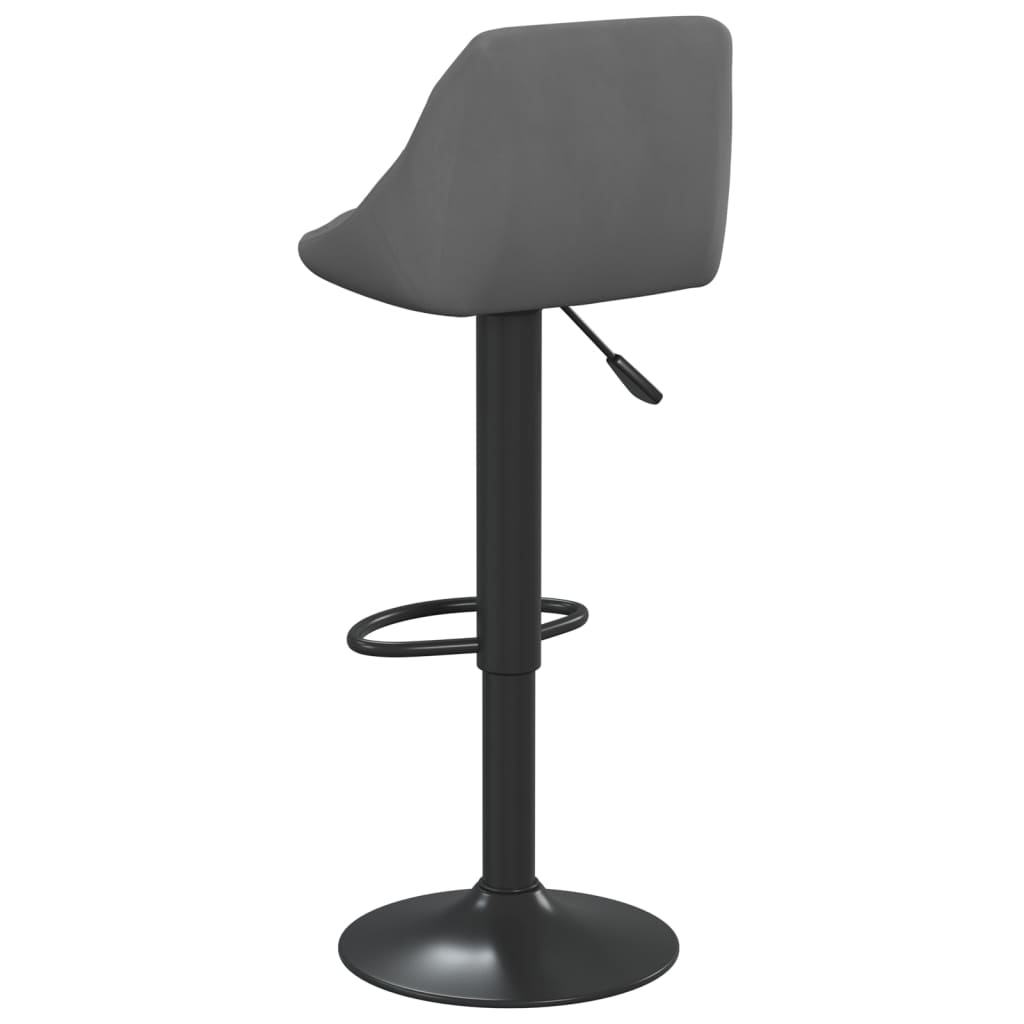 Tabouret de bar Gris foncé Velours - XIOS