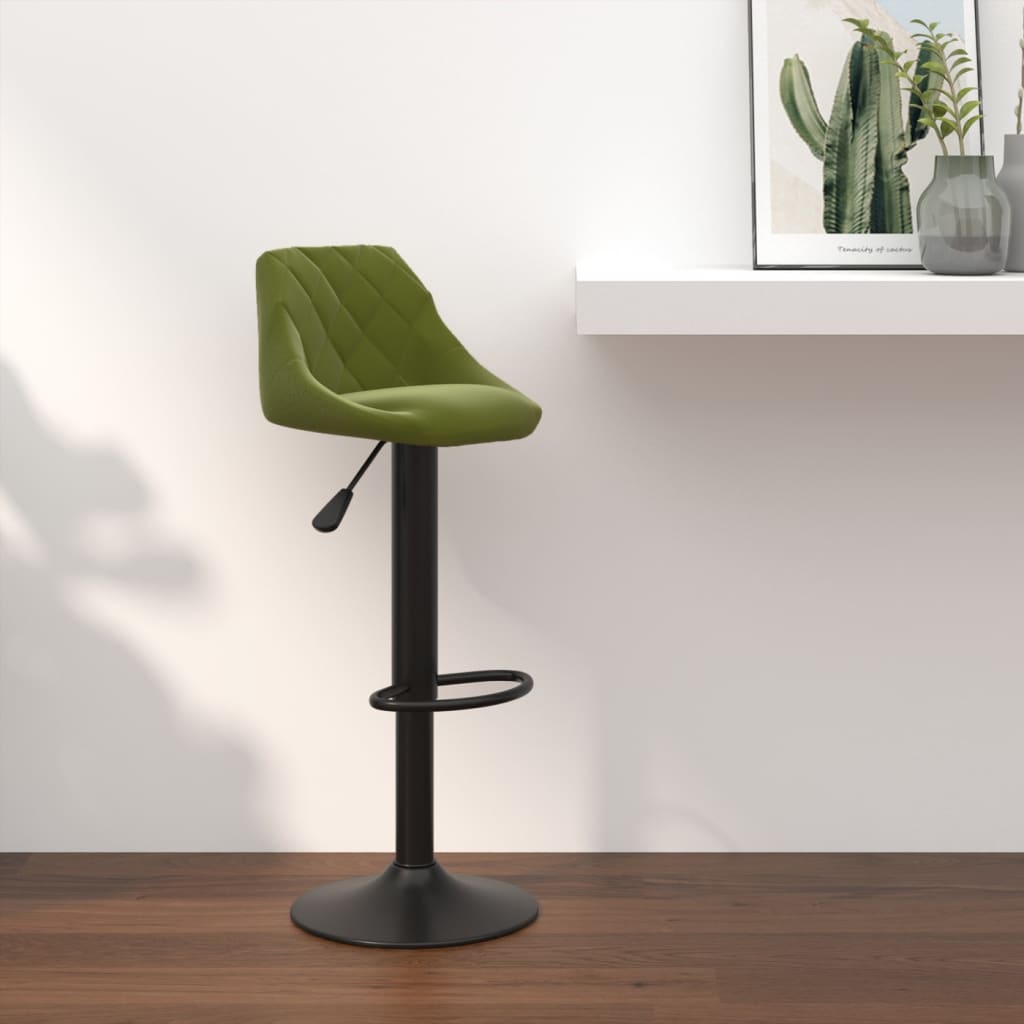 Tabouret de bar Vert clair Velours - XIOS