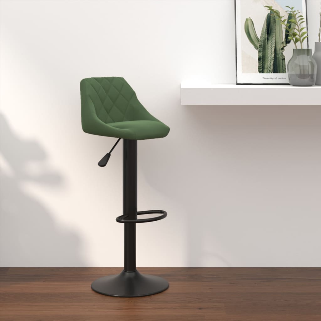 Tabouret de bar Vert foncé Velours - XIOS