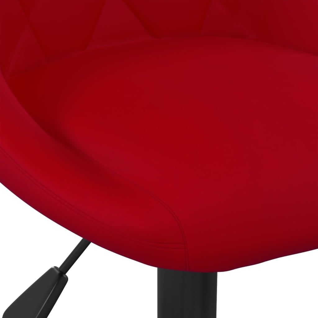 Tabouret de bar Rouge bordeaux Velours - XIOS