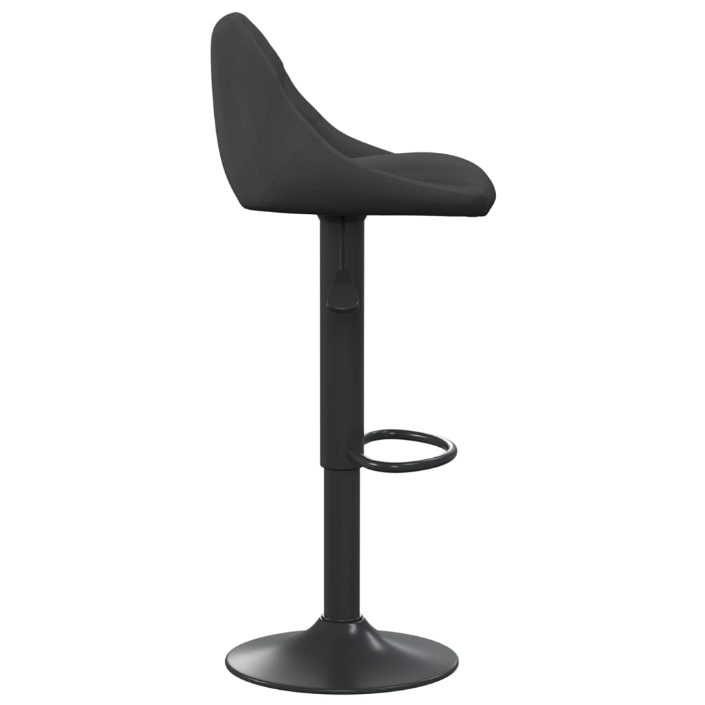 Tabourets de bar lot de 2 noir velours - XIOS